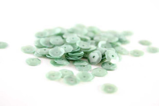 Пайетки круглой формы с матовым эффектом. №23 бл.салатовый