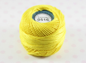 Пряжа Ирис 100% хлопок 10г 82м №0516 желтый