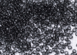 Бисер Чехия круглый 10/0 50г 40010h прозрачный серый квадратное отверстие