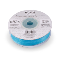 лента 15 мм OR-15 BLITZ 22.8 м ±0.5 м №089 голубой
