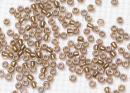 Бисер Япония круглый 11/0 10г 0268 хрусталь/золото радужный, окрашенный изнутри